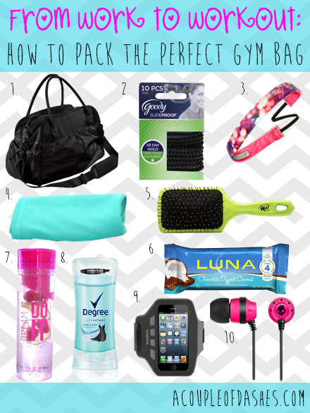 Pack the perfect gym bag'